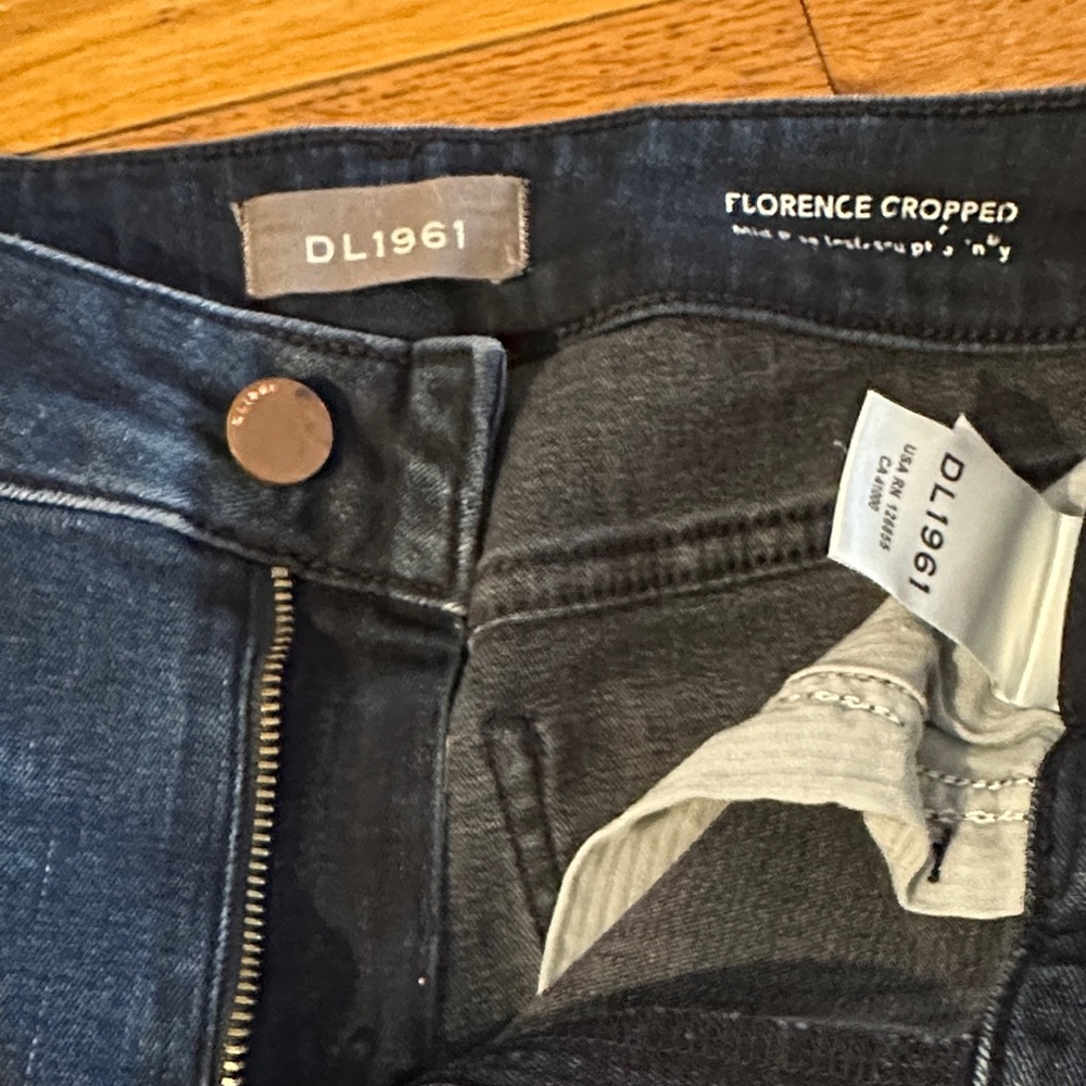 DL1961 Florence Cropped Jeans - Dark Indigo